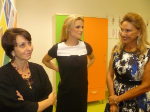 La Sen. Elena Ferrara con Michelle Hunziker e Donata Berger